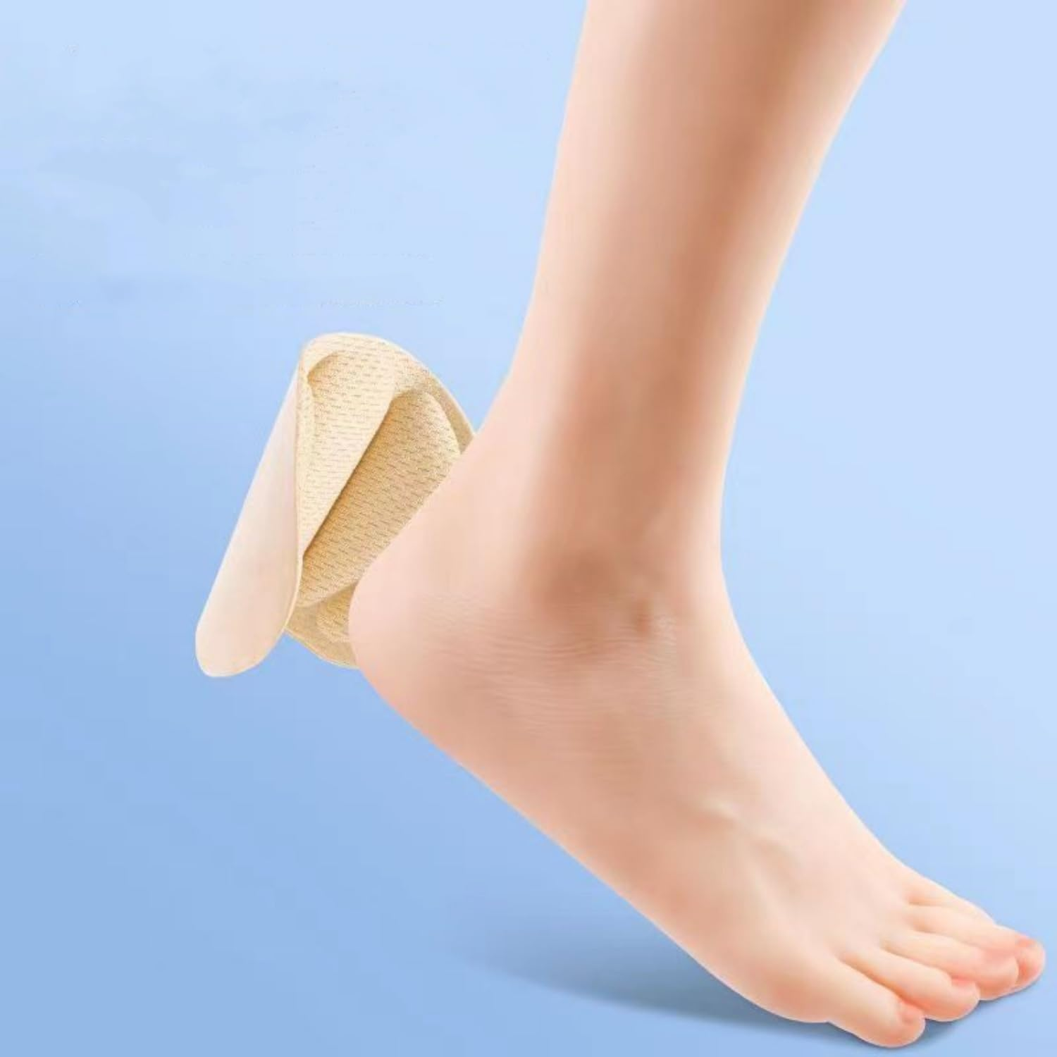 6 Pcs Unisex Heel Protectors for Loose Shoes, Heel Cushion with Self-Adhesive Pads for Sneaker Shoes Too Big (Nude, One Size)