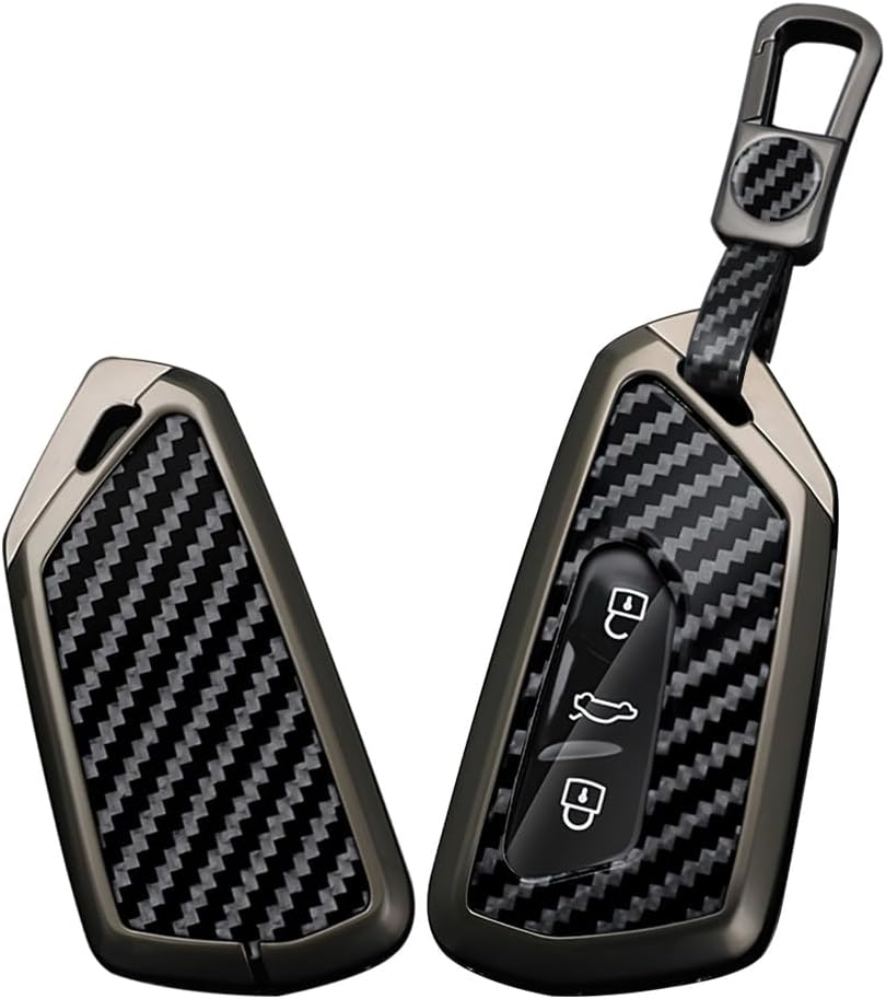 Smart Remote Car Key Fob Case Key with Keychain Fit for VW VOLKSWAGEN Golf MK8 ID.3 ID.4 Fit for Seat Leon Ateca Tarraco Cupra Formentor Skoda Octavia Keyring Protective Key Case Cover