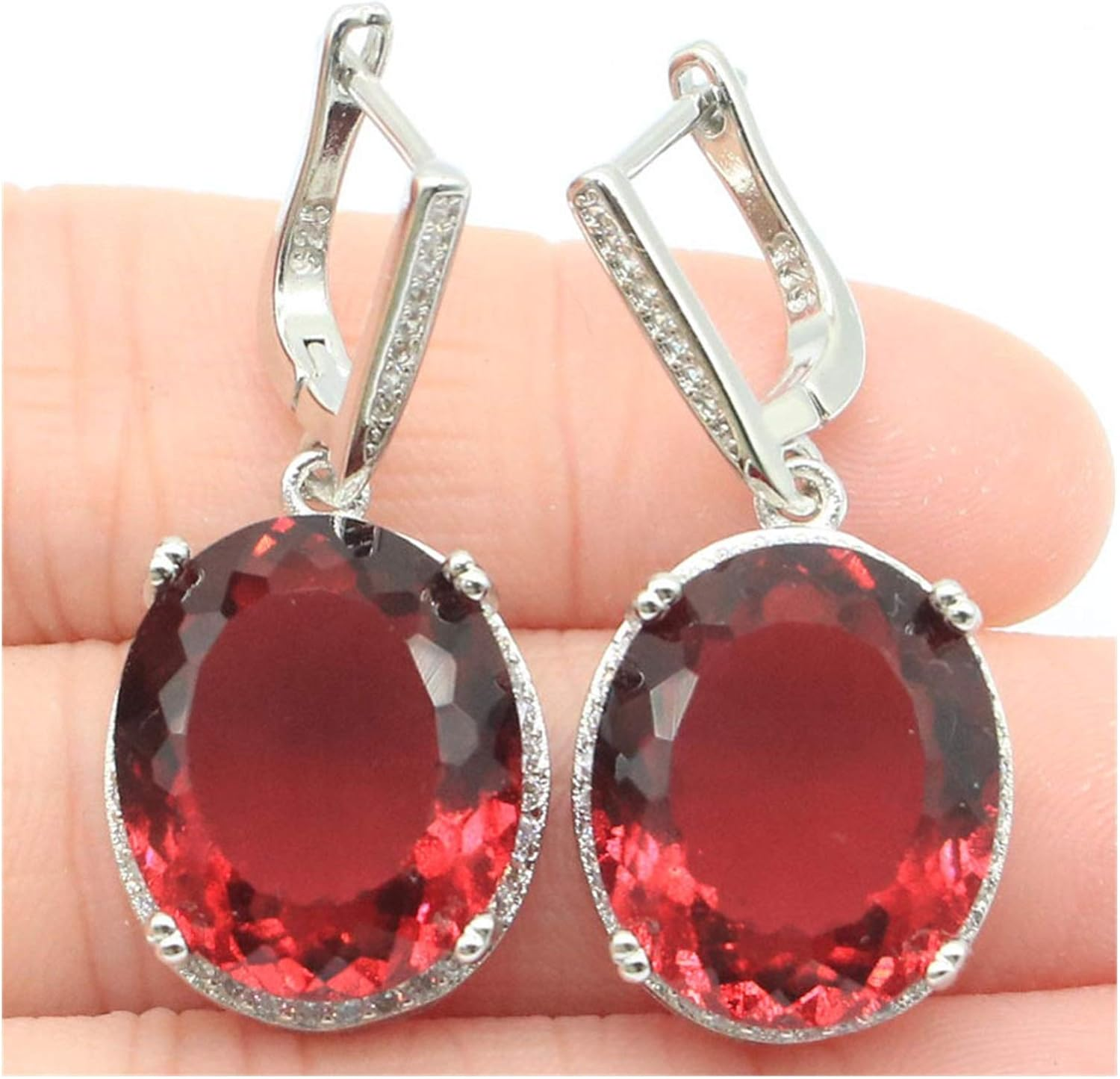 TKPOLD 33X16Mm Pretty Oval Shape 18X15Mm Pink Tourmaline Gift image number 2