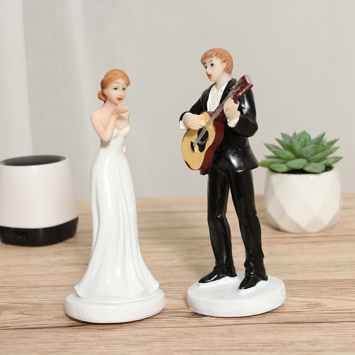 Wedding Cake Topper Resin Figures for Wedding Figure for Wedding Cake Wedding Couple Cake Topper Cake Topper Decor image number 5