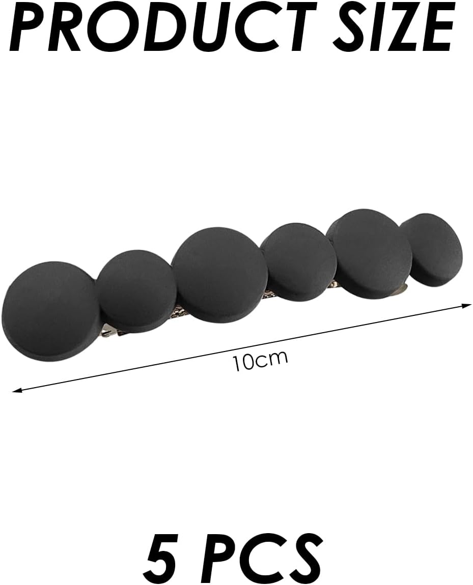 5 Piece Ring Hair Pin French Simple Hairpin Women Bangs Short Hairpin Accessories for Women image number 2