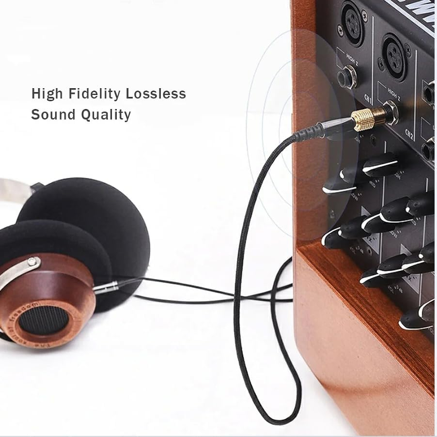 SAHENITEANA 4 Pcs 6.35 to 3.5 Headphone Adapter Jack / 3.5 to 6.35 Adapter,Audio Jack Adapter, Headphone Adapter for Aux Cable, Guitar Amplifier, Headphone, Guitar, Digital Piano Amp