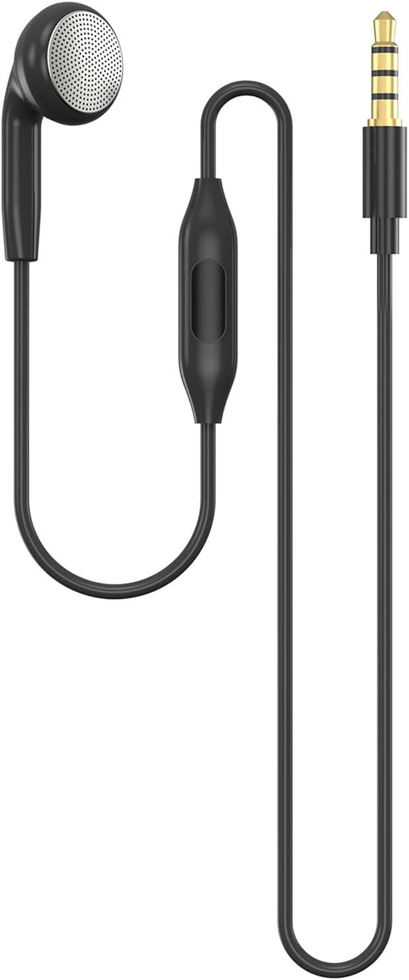 Single Earphone with Mic for Monaural 3.5Mm/Usb C, Comfort Fit, One Side Earphone Earplugs