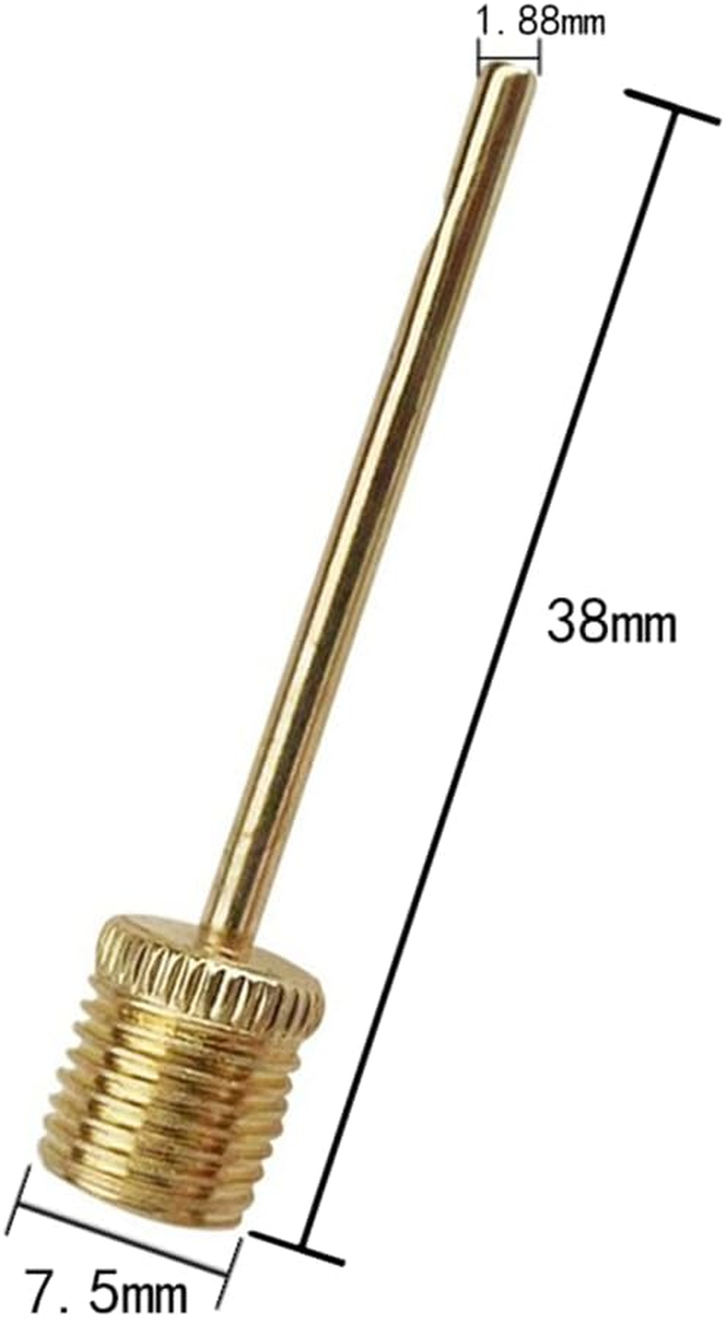 WELANGBN 3 Pack Pump Inflating Needles,No Break Heavy Duty Air Pump Needles for Balls, Stainless Steel Body，Gold image number 2