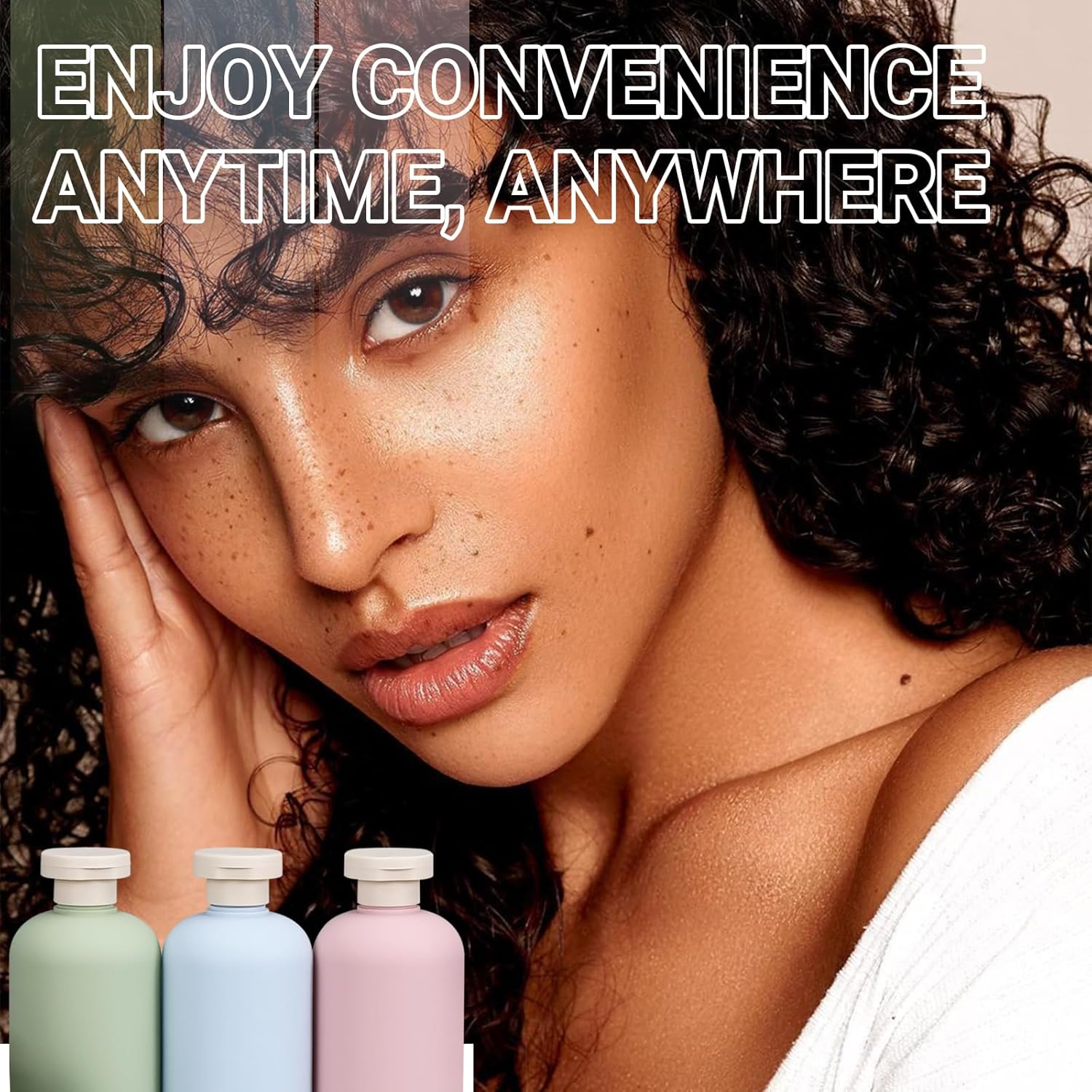 ASEVAT 6.7 Oz/3Pcs Plastic Leak Proof Travel Bottles for Toiletries, TSA Approved Travel Size Containers, Squeeze Bottles Refillable for Shampoo, Lotion & Body Wash, Blue+Pink+Green image number 4