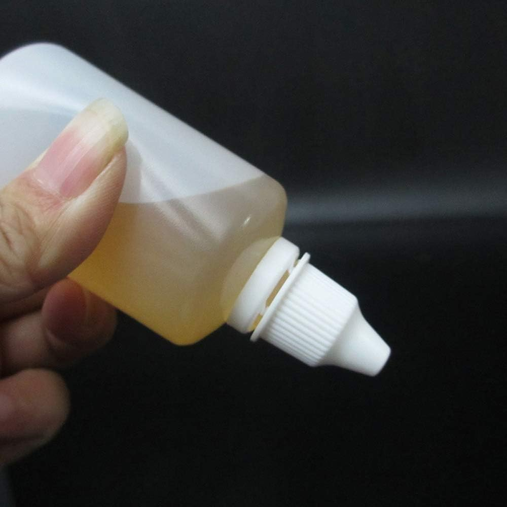 50Pcs 50Ml Plastic Empty Squeezable Dropper Bottles Eye Liquid Dropper Lab Sample Refillable Containers with Childproof Cap image number 5