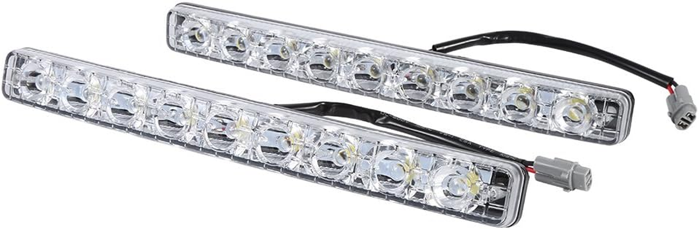 LED Car Daytime Running Light 2Pcs Long Strip Fog Day Driving Lamp High Brightness Waterproof Suitable for All Vehicles image number 5