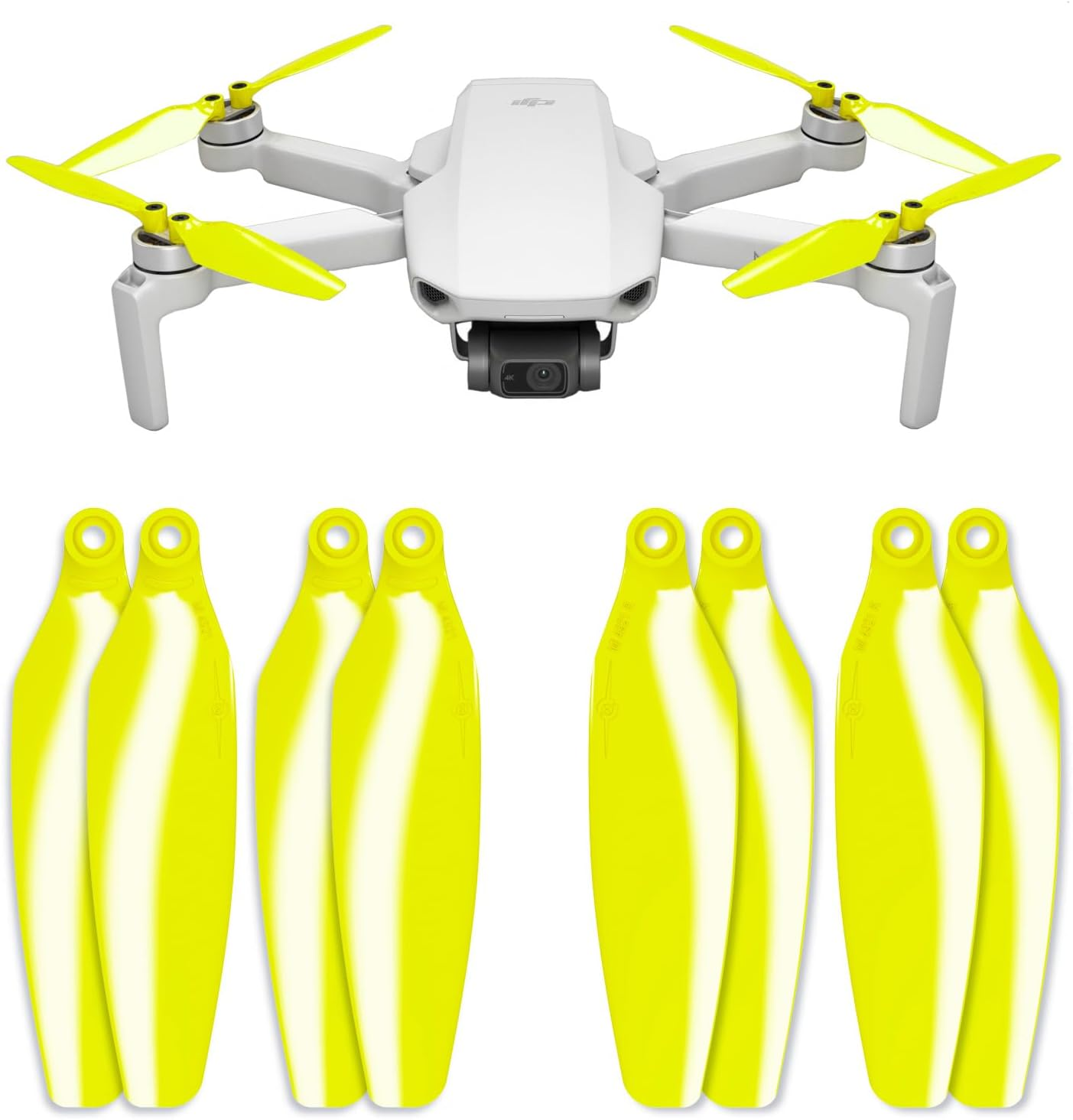 Master Airscrew Stealth Propellers for DJI Mini 2/2 SE/SE & Mini 4K - Black, 4 Propellers in Set