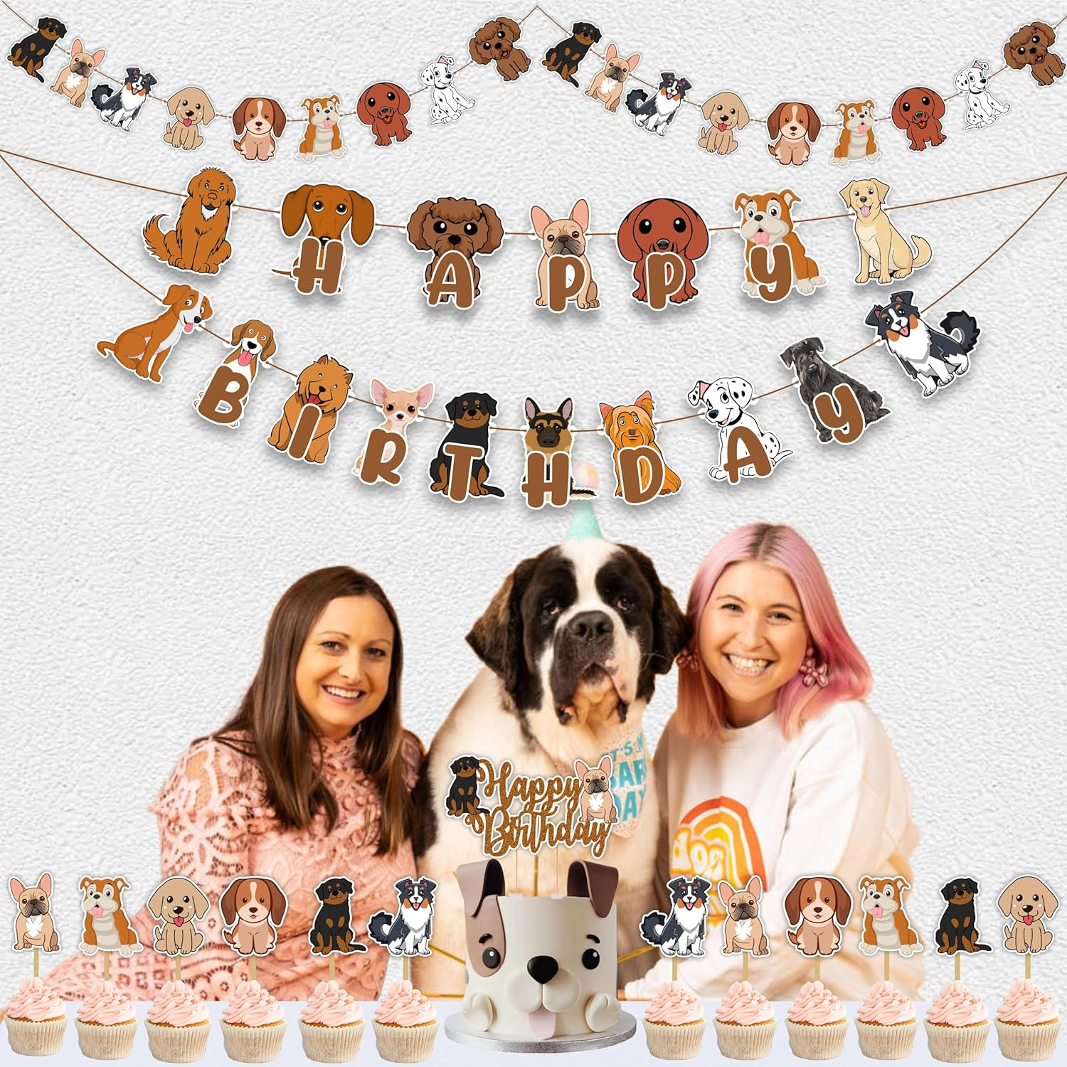 Pupy Dog Theme Celebration with Paw Print, Cute Puppy Decorations, Supplies, Fun Interactive Games, Eco-Friendly Materials, and Joyful Companionship for Birthdays, and Family Gatherings image number 5