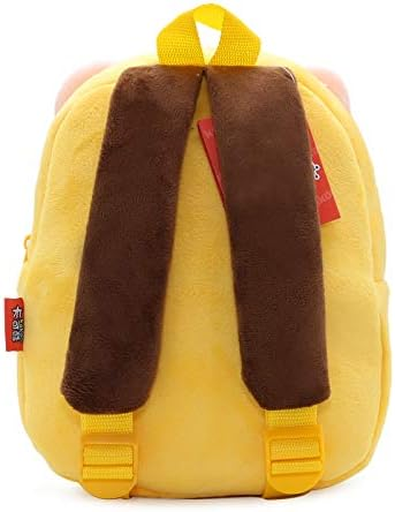 KISSOURBABY Zoo Toddler Kids Backpacks Cute Plush Animal Backpacks for Girls