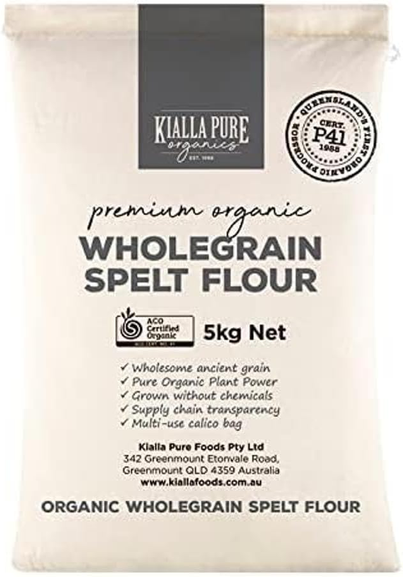 Kialla Organic Wholegrain Spelt Flour, 5 Kg