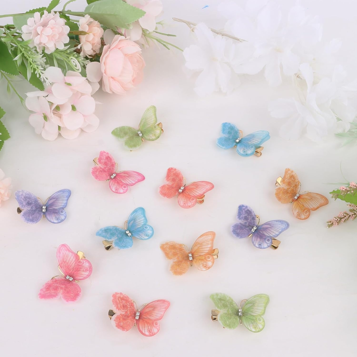 Srotmirw Women'S Hair Clips, Pack of 12 Butterfly Hair Clips for Women and Girls in Everyday Use image number 3