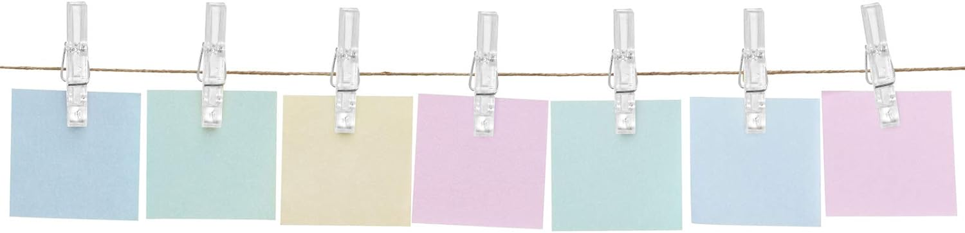 100Pcs Mini Clear Pegs for Hanging Photos, Tiny Photo Clips, Arts & Crafts, Weddings, Parties image number 4