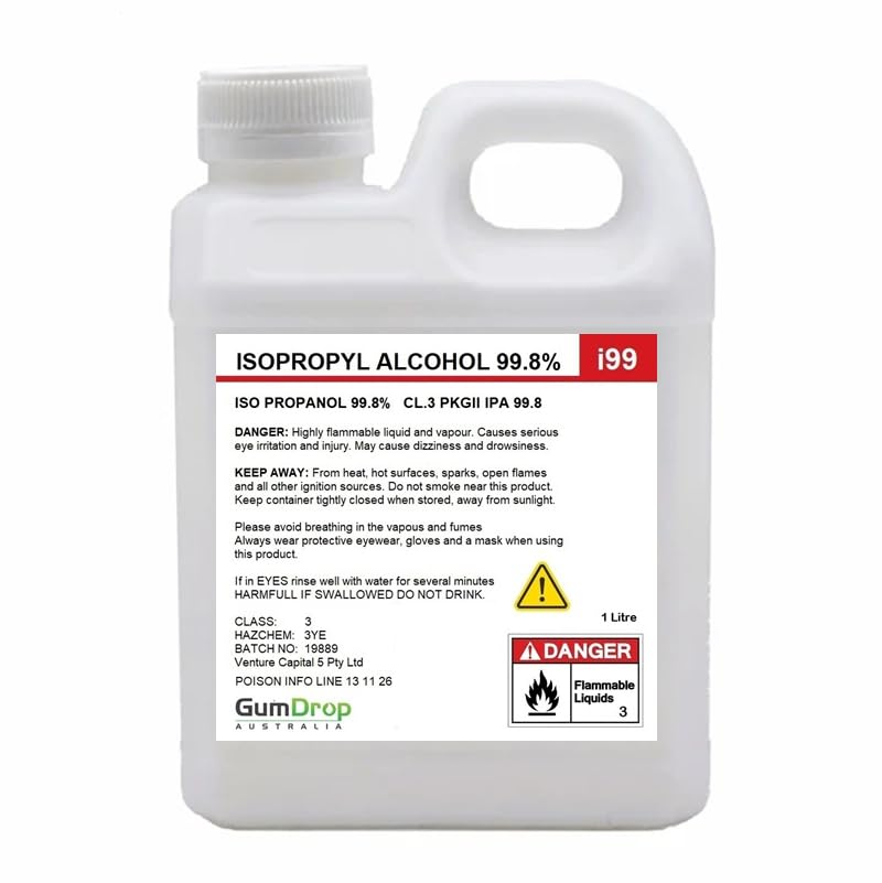 Isopropyl Alcohol 99.8% IPA Rubbing Alcohol -1LT