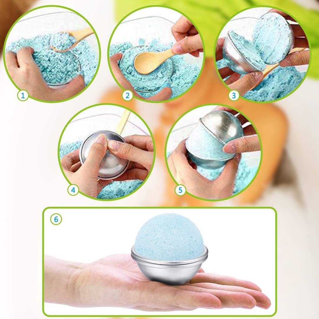 Aluminium Bath Molds Ball Shape Soap Mold 16Pcs image number 2