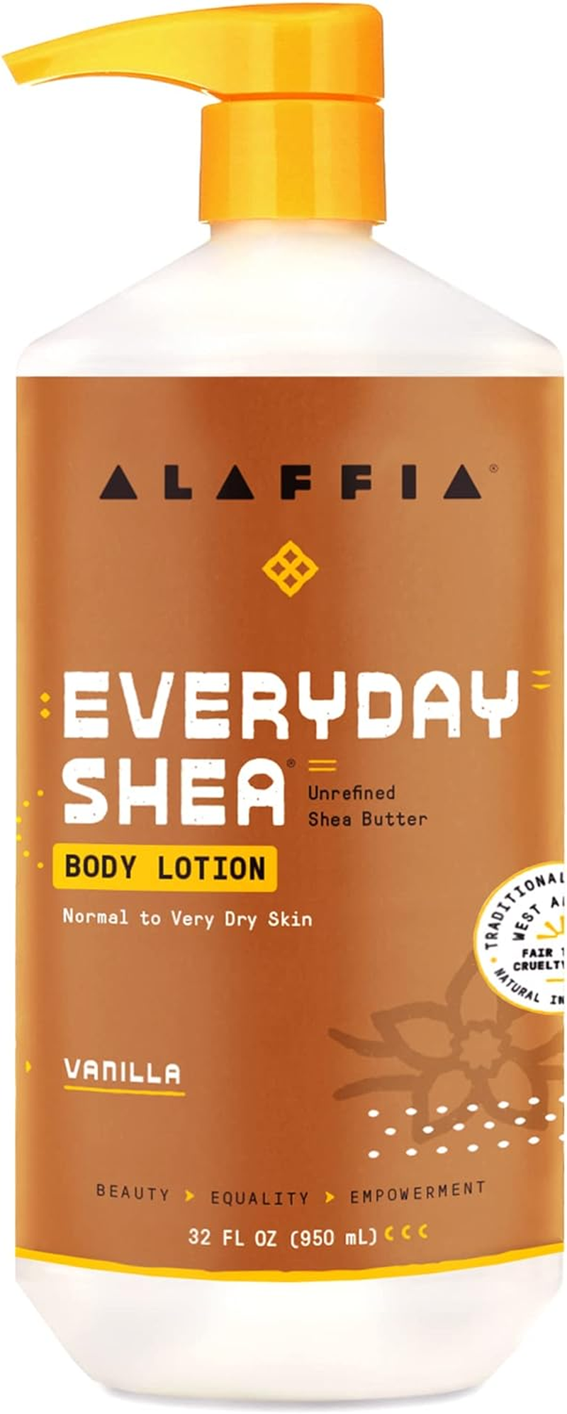 Alaffia Everyday Shea Vanilla Scented Body Lotion 950 Ml image number 3
