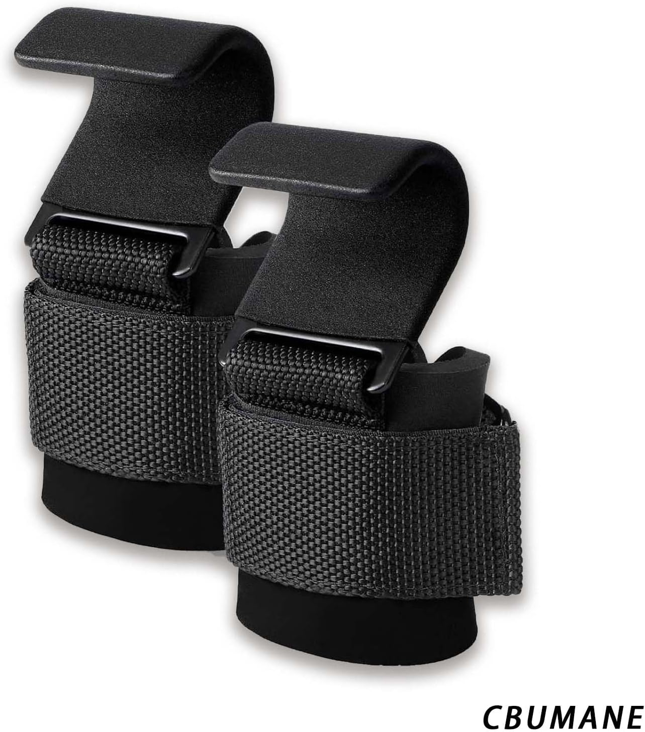 Sports Weightlifting Hooks with Wrist Straps | Double Leather Lifting Straps | for Men Deadlift Gym Straps | with Cushion Wrist Loop, Gym Lifting Wrist Wraps | for Weightlifting (Pair) image number 4