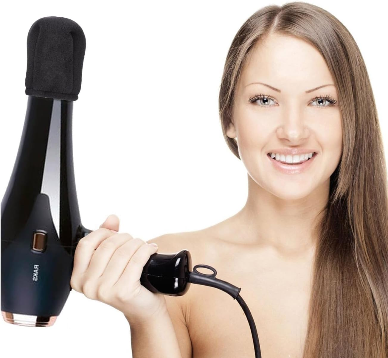 HDBHBH 2Pcs Hot Sock Diffuser for Hair Dryer, Compact Heat-Resistant & Reusable Foam Diffuser Cap, Black Foldable Sponge Universal Diffuser Attachment, Fits Most Hair Dryers image number 5