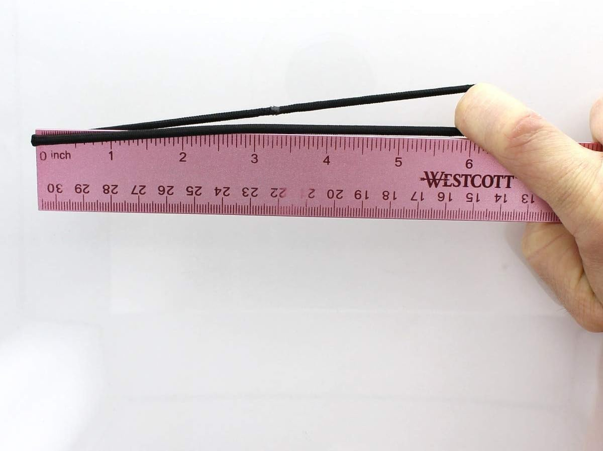 My Lello Hair Elastics Hair Ties, Professional Grade Ponytail Holders - Maroon 20 Pack