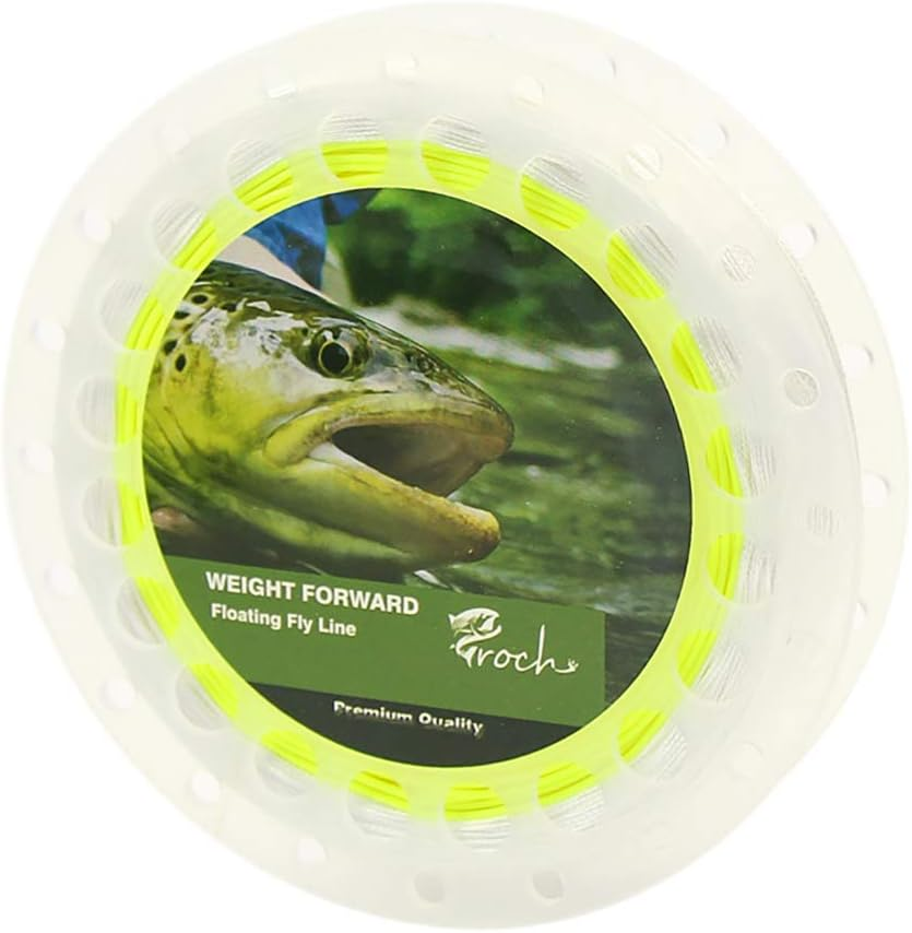 Croch Weight Forward Fly Fishing Line WF 3F 4F 5F 6F 7F 8F 100Ft + Backing Line+ 9Ft Leader