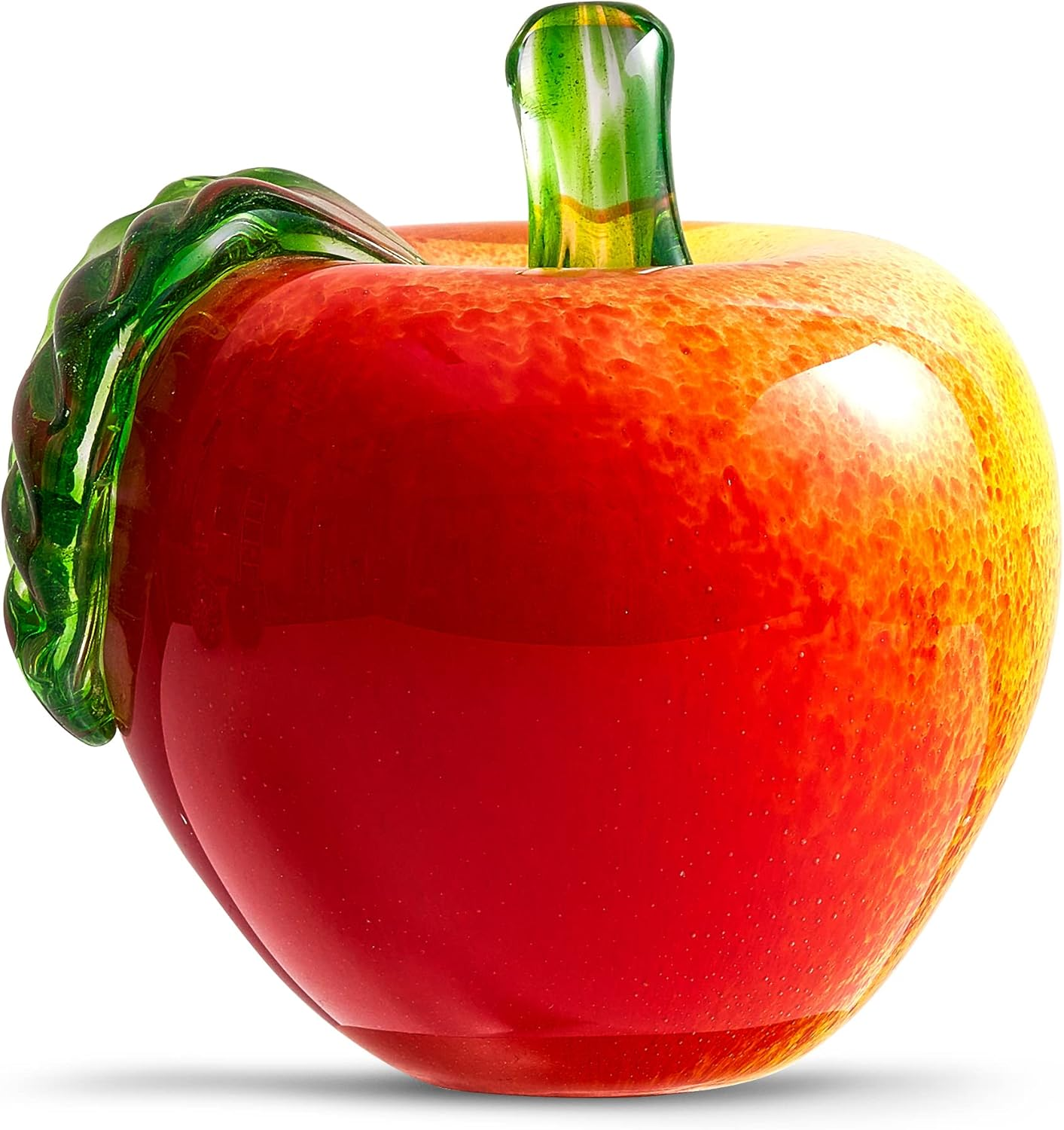 EUSTUMA Hand Blown Glass Figurines Ball Ocean Waves,Paperweight Glass Ball,Home Decor Collectible,Aquarium Decor,Office Decor Ocean Lovers