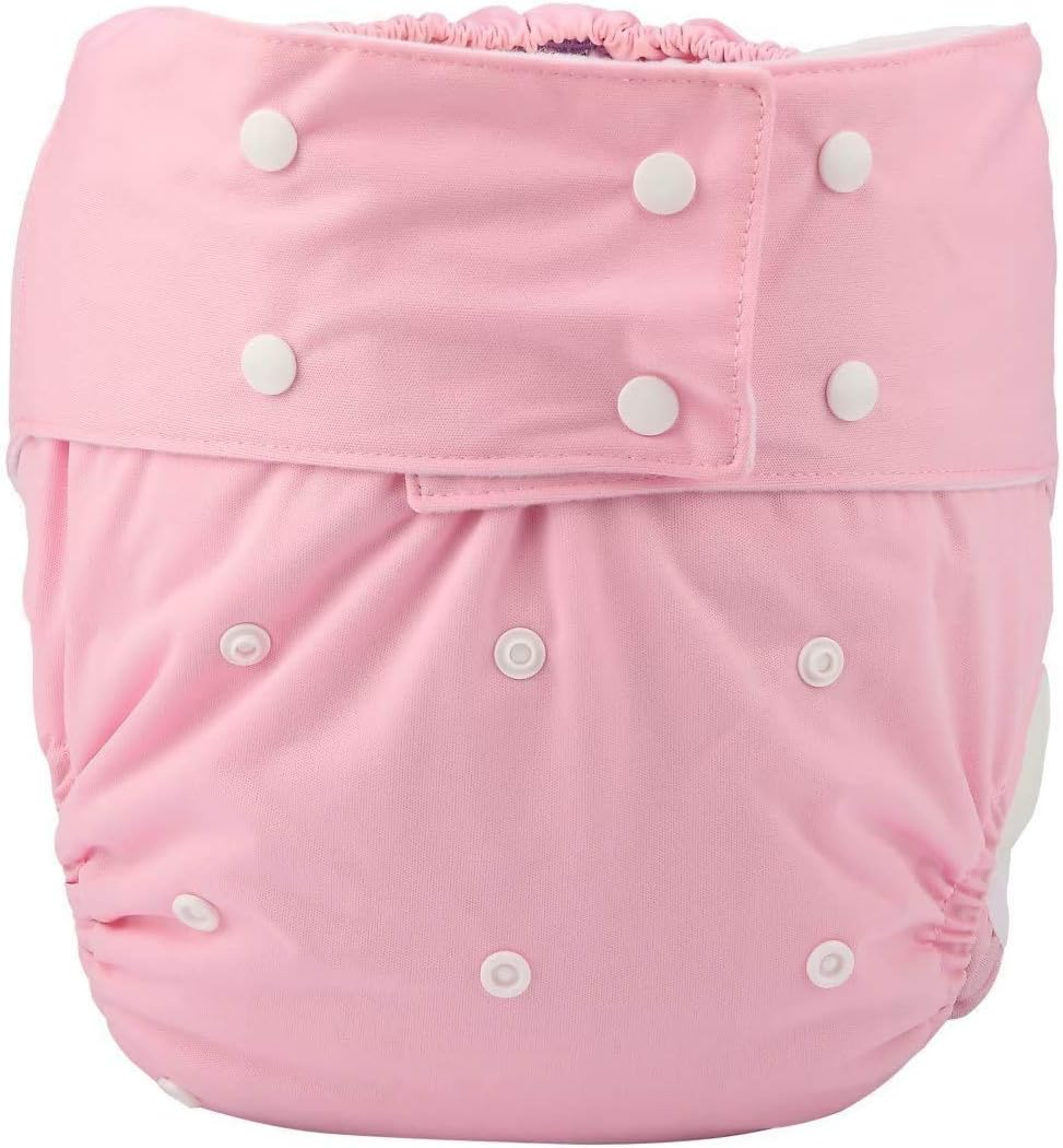 Adult Cloth Diaper Cover Nappy Reusable Washable Adjustable for Disability Incontinence Person (Black) image number 5