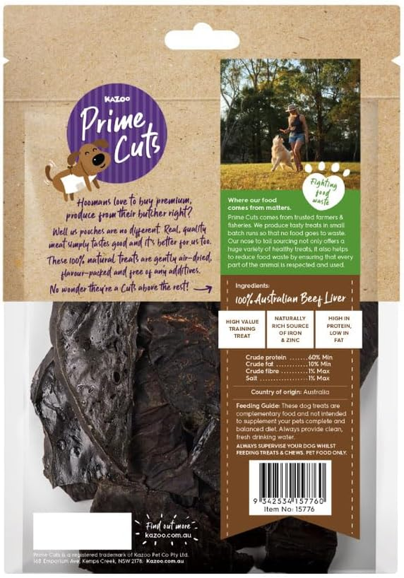Kazoo Prime Cuts Beef Liver Chips - 100G