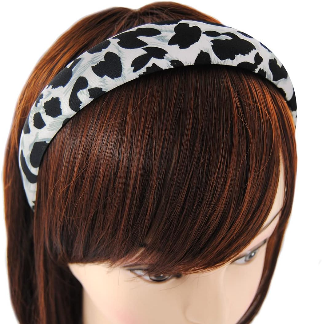 Axy Headband with Fabric Padded - Women'S Vintage Headband Hair Accessories HRK5B (Grey) image number 3