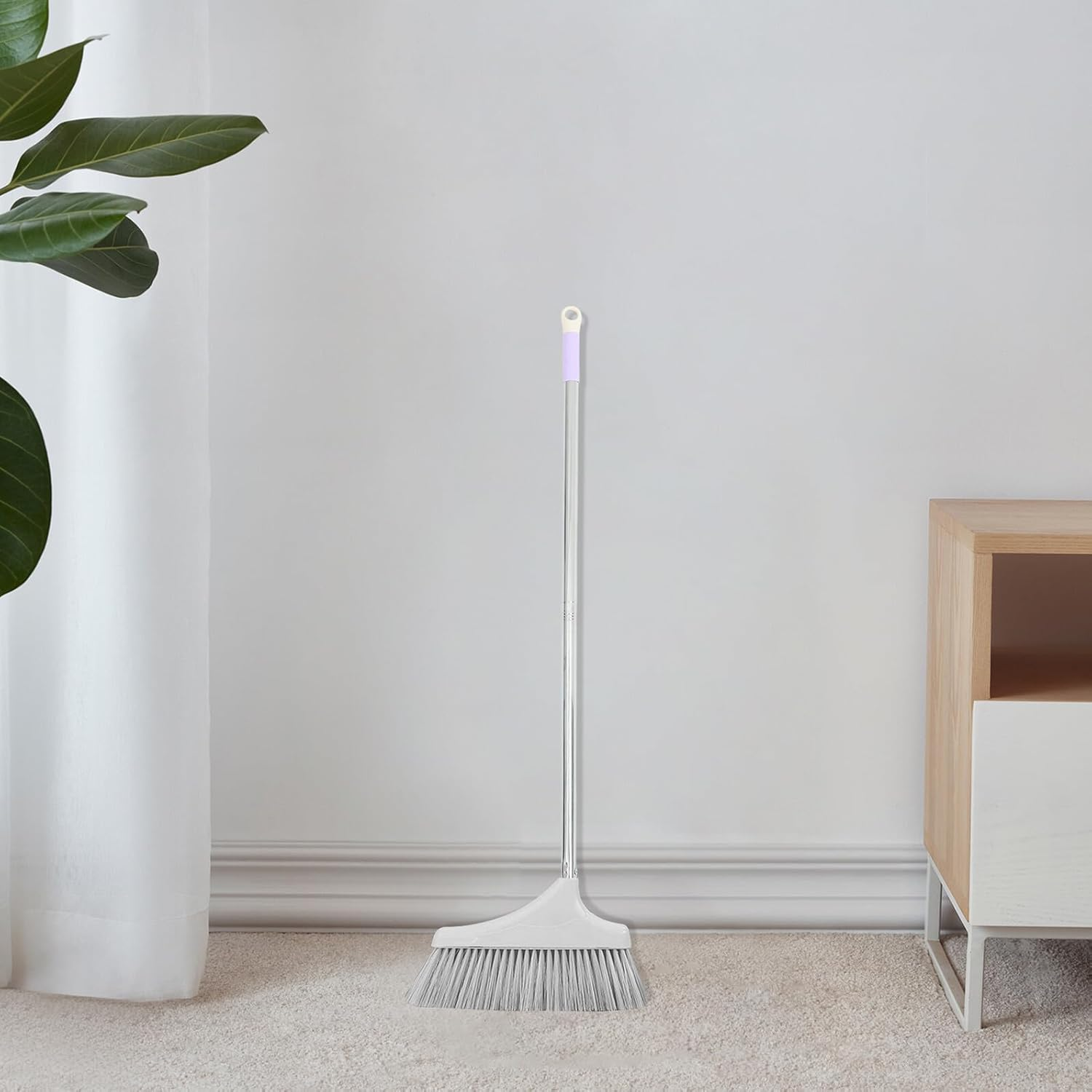 DOITOOL Stainless Steel Replacement Mop Rod Two-Section Metal Broom Extension Pole with Hanging Household Cleaning Handle for Floor and Bathroom Polished Surface Easy to Clean image number 5