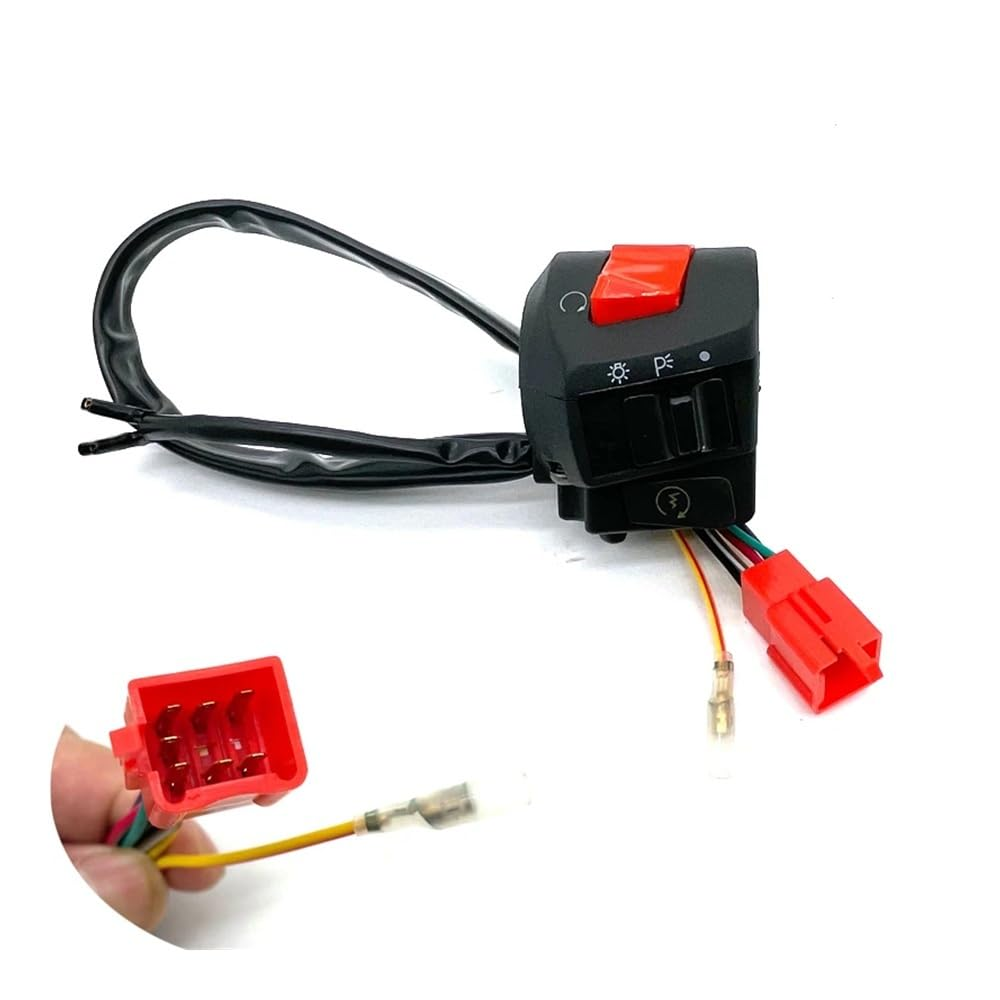 22Mm Motorcycle Switches Motorbike Horn Button Turn Signal Electric Start Handlebar Controller Switch 1 Pair image number 2