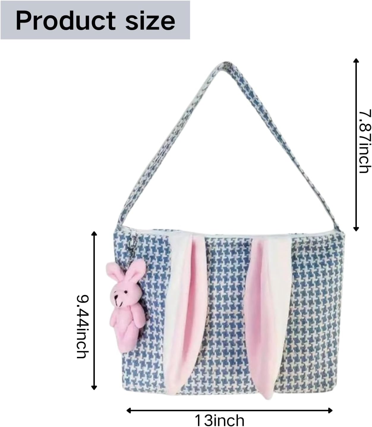 Portable Tote Bag for Women, Reusable Cloth Bag, Easter Bag, Funny Craft Tote Bag for Home, School, Studio, Travel image number 3