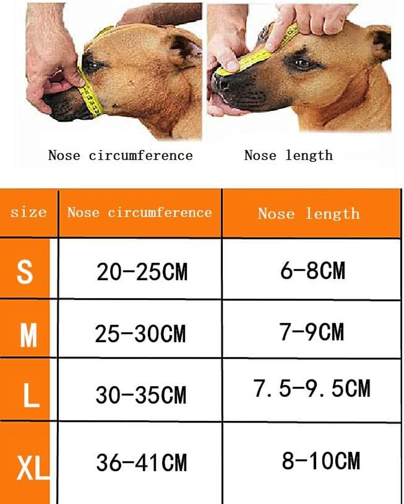 Mesh Dog Muzzles, Long Mouth, anti Bite and anti Barking, Dog Mask for Eating Outside, Breathable Mesh (Black, S)