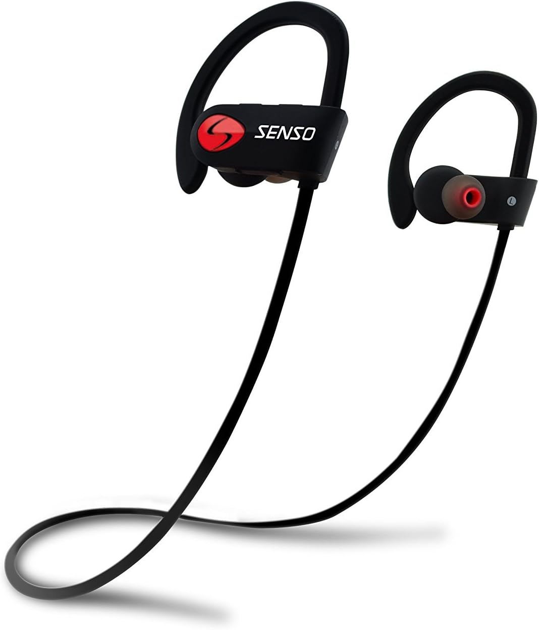 SENSO Bluetooth Headphones, Best Wireless Sports Earphones W/Mic IPX7 Waterproof HD Stereo Sweatproof Earbuds for Gym Running Workout 8 Hour Battery Noise Cancelling Headsets image number 5