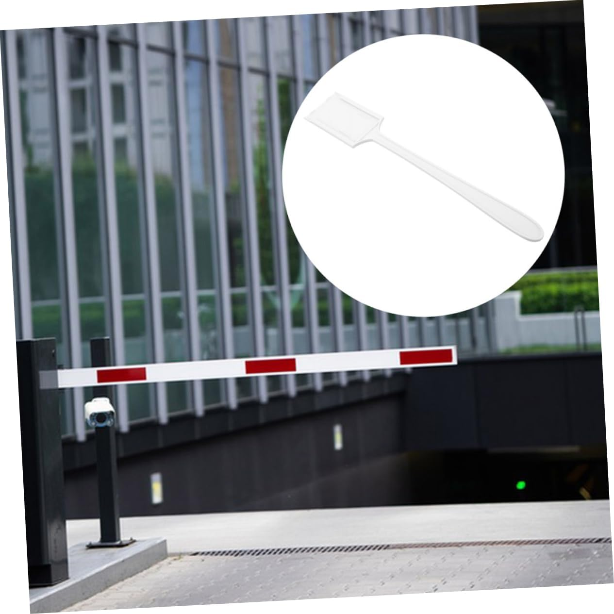 SOLUSTRE 2Pcs Automotive Parking Payment Card Holder Stick Car Payment Parking Pass Cards Rod for Vehicles and Suvs Ivory White image number 6