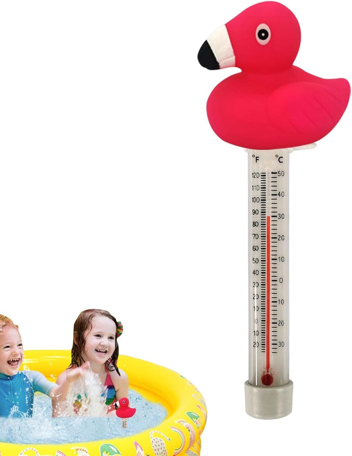 Swimming Pool Thermometer,Duck Water Thermometer | Shatter-Resistant Funny Pool Thermometer with Thin Rope for Public Pool Wynott image number 6