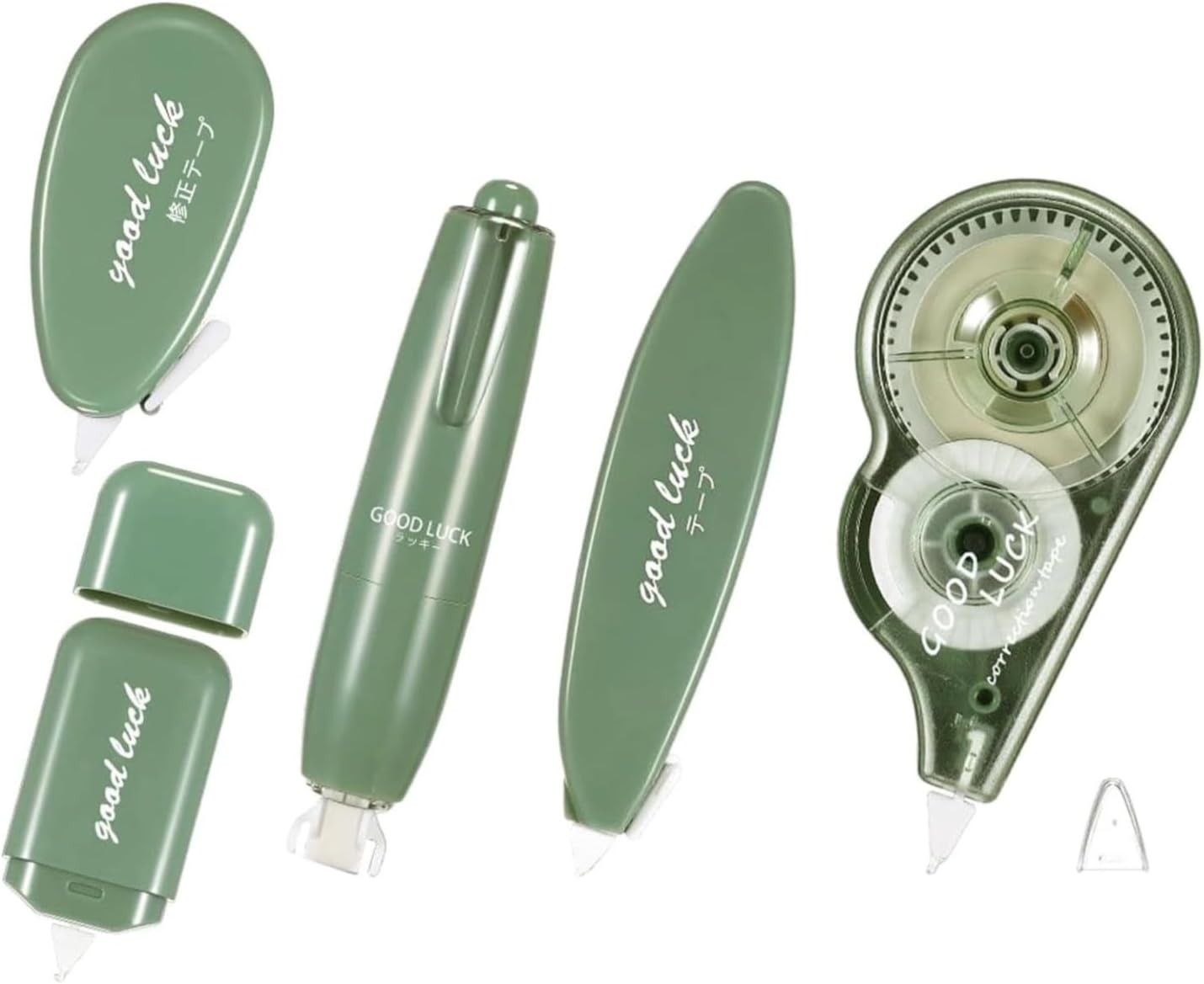 Lyfengdeam 5 Pcs Aesthetic Correction Tape Set Cute Tapes Quick Dry Easy to Use Applicator for Instant Corrections Students School Office Home Supplies White Out Correct - Macaron Color (Pink)