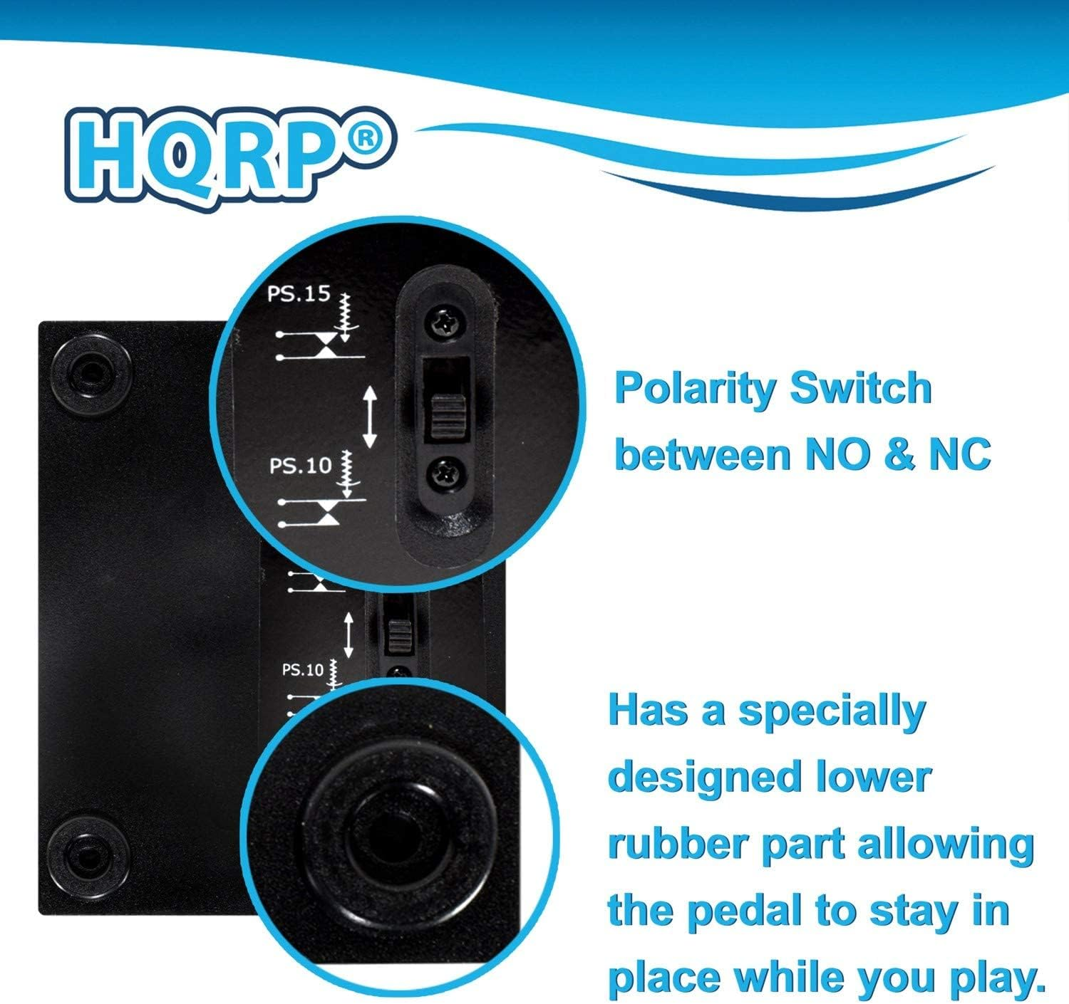 HQRP Foot Switch for Alesis SR-16 SR-18 Drum Machine Damper Sustain Pedal + HQRP Coaster image number 3