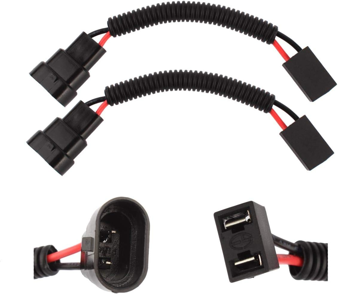 TOMALL 9005 9006 to H7 LED Headlight Retrofit Wiring Harness Connector Socket Adapter 12Cm(5Inch) image number 1
