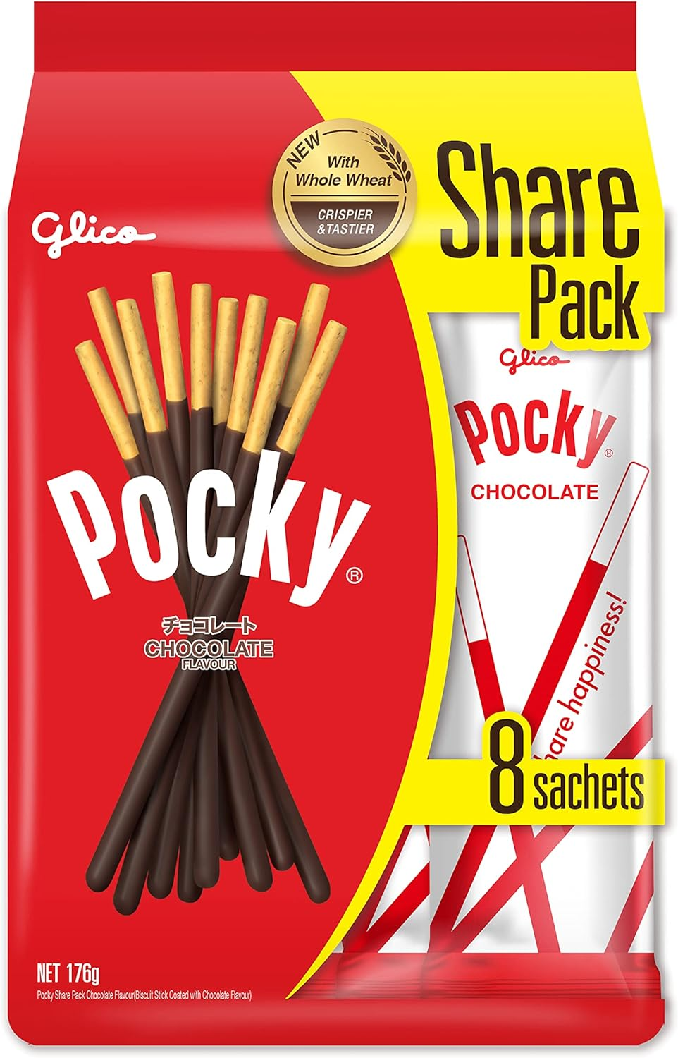 Glico Pocky Value Pack Chocolate Flavour 22G 8 Sachets image number 5