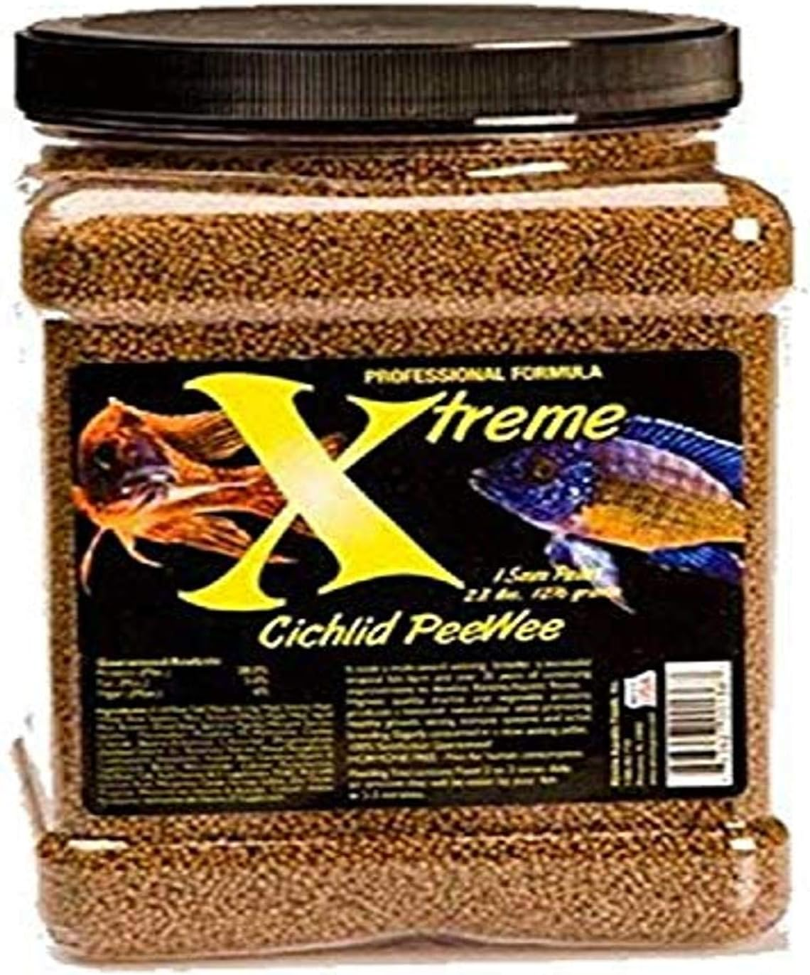 Xtreme Aquatic Foods Cichlid Peewee 1.5Mm Slow-Sinking Pellets 1077 Grams (38Oz) image number 4