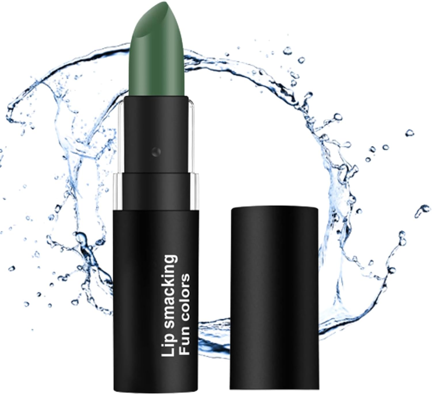 Lip Stick, Matte Lipstick Waterproof Long Lasting Velvet Lipstick Non-Stick Cup Not Fade Lip Portable Moisturizing Lipsticks Gloss for Halloween Themed Makeup Olive Green - Grape Purple image number 5