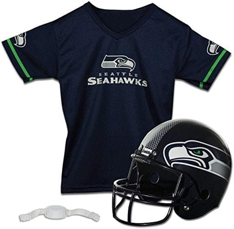 Franklin Sports NFL Seattle Seahawks Youth Helmet and Jersey Set image number 4
