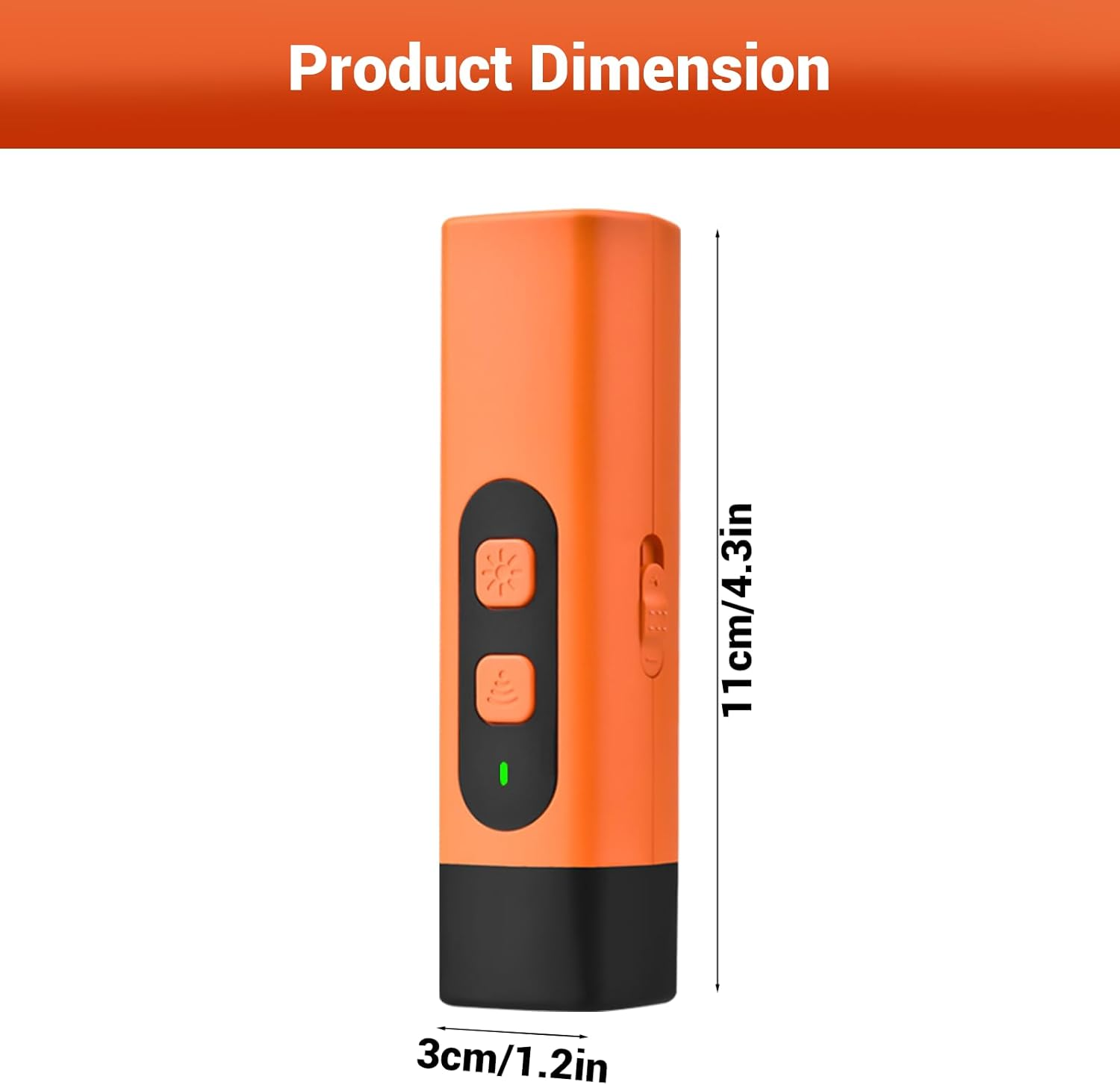 VCCLFSIA Dog Bark Deterrent Devices, Rechargeable Ultrasonic Anti-Barking Device with 800Mah Battery, LED Flashlight, 10M/35FT Range, Safe & Effective No Barking Device for All Dog Breeds image number 3