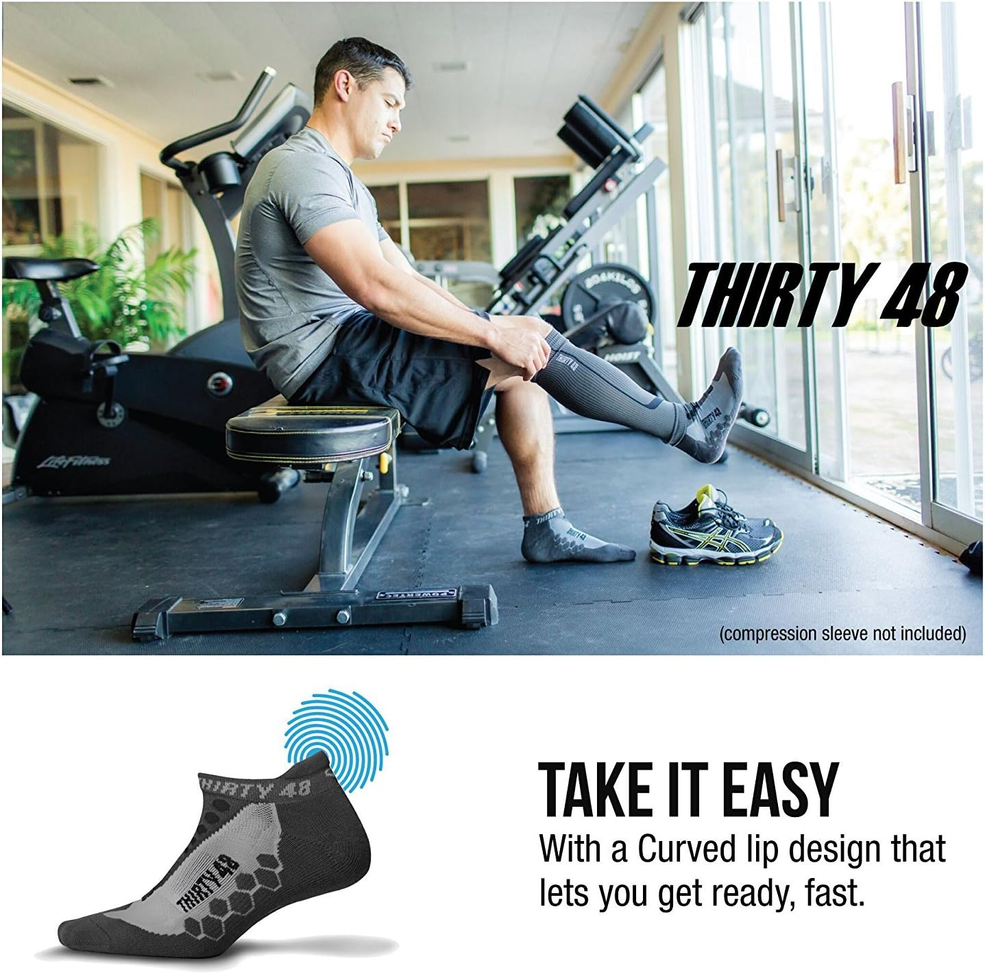 Thirty 48 Running Socks for Men and Women by Features Coolmax Fabric That Keeps Feet Cool & Dry - 1 Pair, 3 Pair, or 6 Pair image number 2
