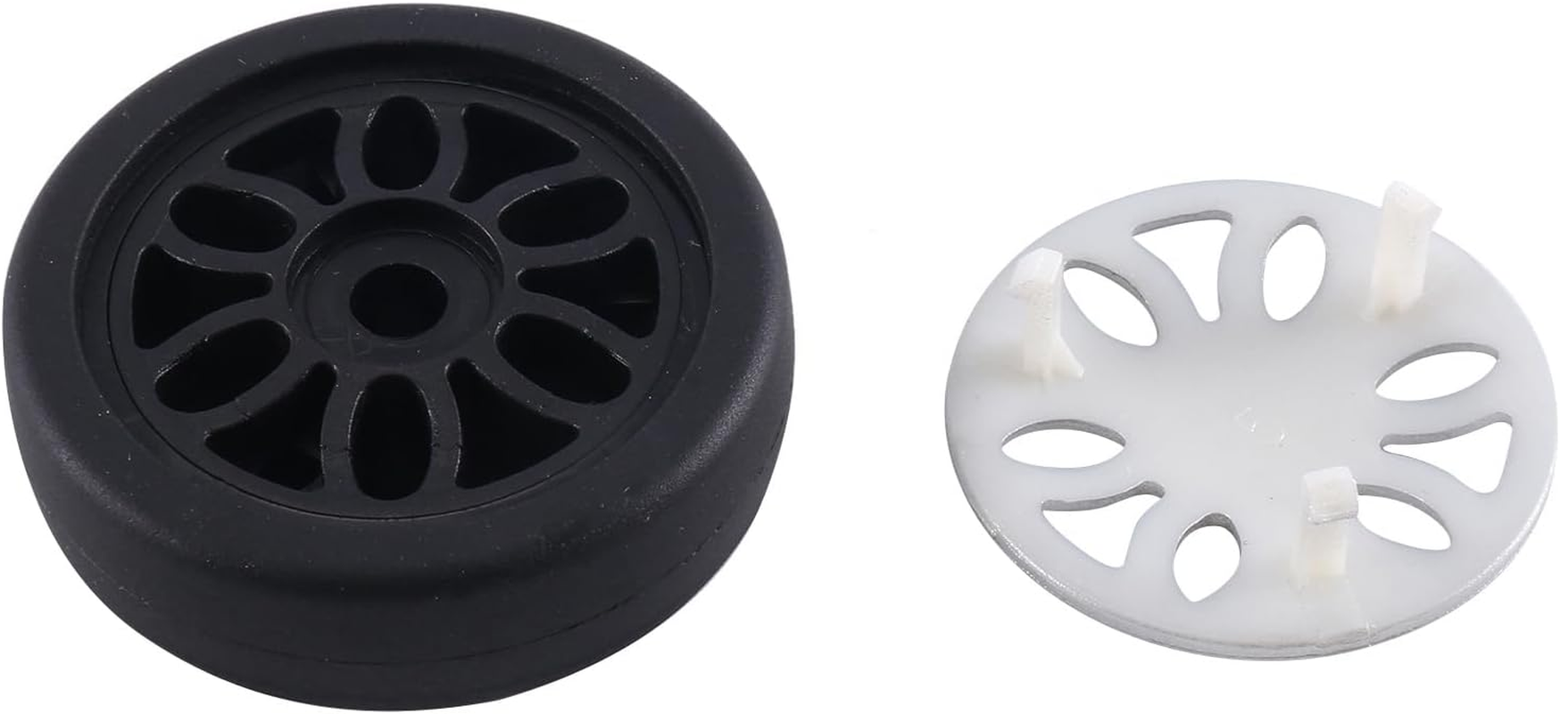 M6 50Mmx12Mm Luggage Suitcase Replacement Wheels Wear PU Caster Deluxe Repair Tool 2 Pair image number 4