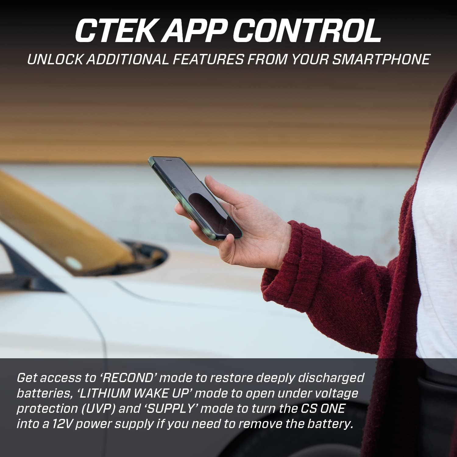 CTEK CS One 12V Lead Acid and Lithium Battery Charger 40-333 image number 2