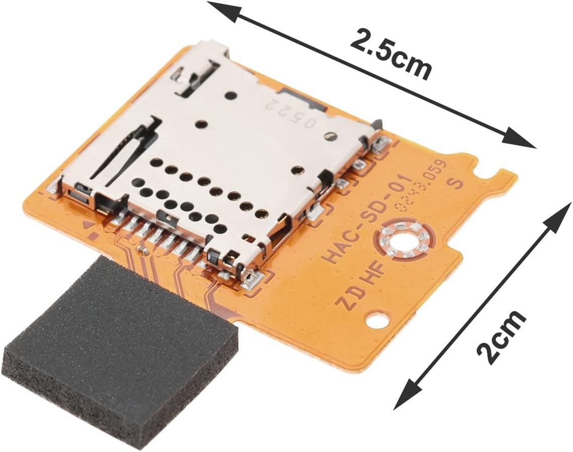 Emsea 2PCS TF SD Card Slot Socket Reader SD Card Reader Board TF SD Card Slot Replacement Repair Part Compatible with Nintendo Switch Memory Card image number 1