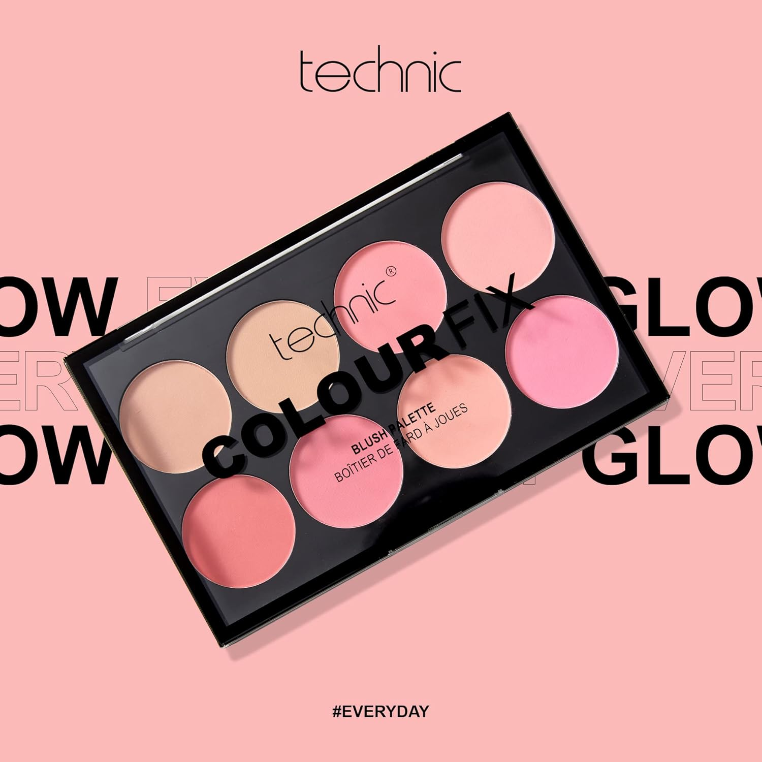Technic Colour Fix Pressed Powder 8 Colour Blush Palette image number 2