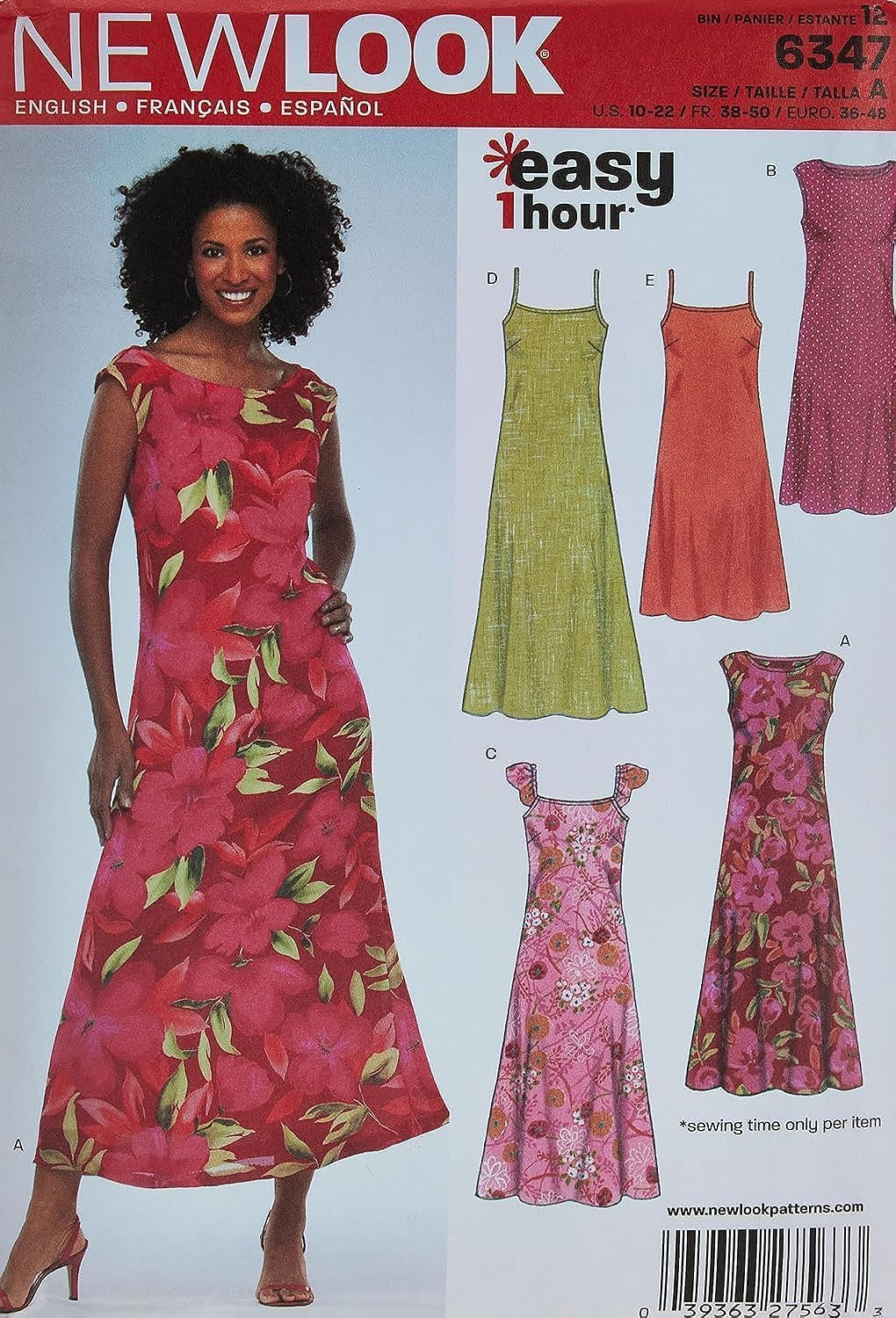Newlook 6347 Misses' Sewing Pattern Dresses, Size 10-12-14-16-18-20-22 image number 4