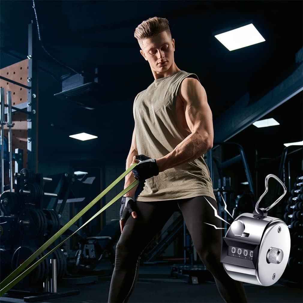 Tally Counter 6 PCS Hand Tally Counters Manual Click Counter 4 Digit Clicker Counter Number for Counting Golf Scoring, Click Counter with Finger Ring, for Counting, Coaching, Golf, Fishing image number 4